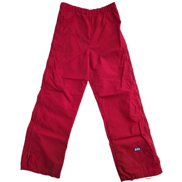 VTG 80's GRANITE RED Windbreaker Track Pants Women's Size M - Picture 1 of 5